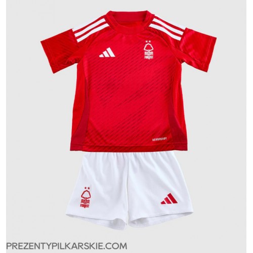 Stroje piłkarskie Nottingham Forest Koszulka Podstawowej dla dzieci 2024-25 Krótki Rękaw (+ szorty)